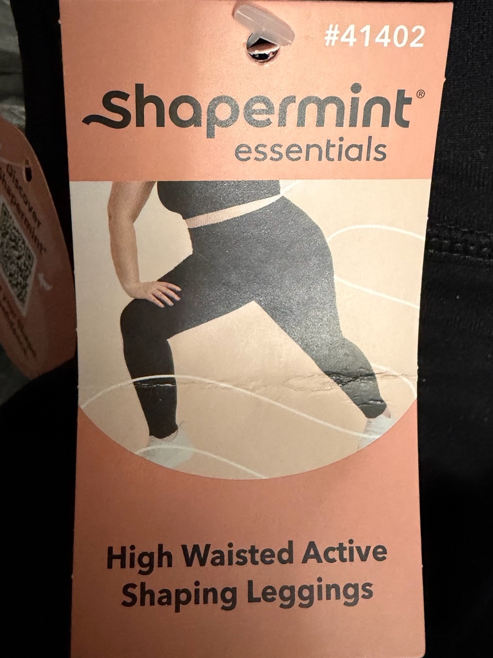2 Pair - Shapermint Essentials Black High-Waisted Active Shaping Leggings